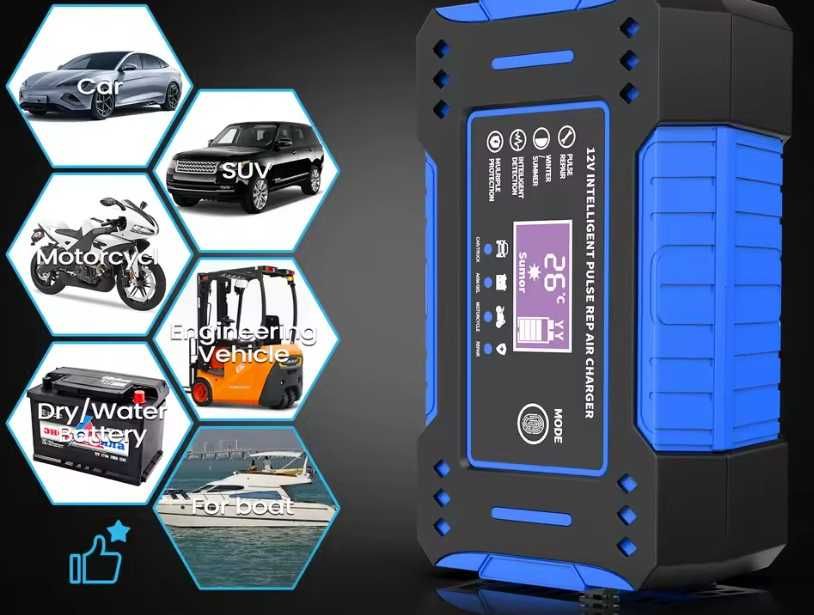 Интелигентно зарядно за акумулатори 12V