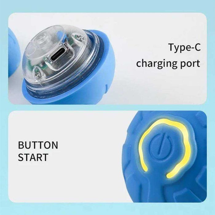 Интерактивна подскачаща топка за котка или куче с USB зареждане