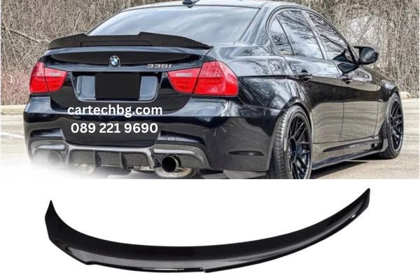 PSM Спойлер за Багажник BMW БМВ E90 – Черен гланц НА СКЛАД!