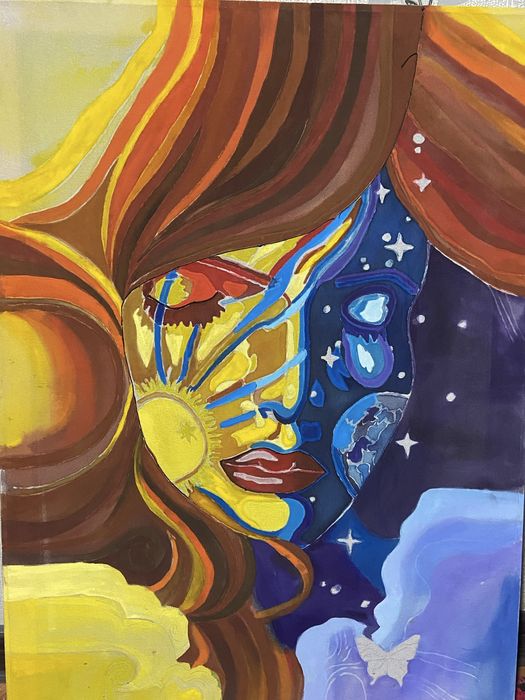 Картина из батики/ Ручная работа