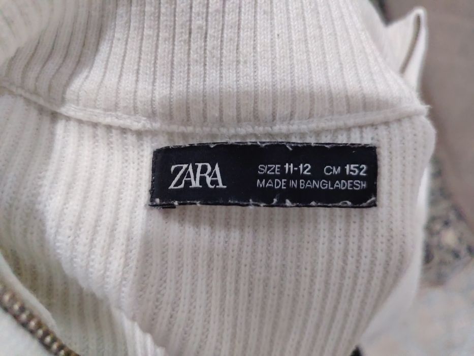 Кофта с молнией, zara s размер