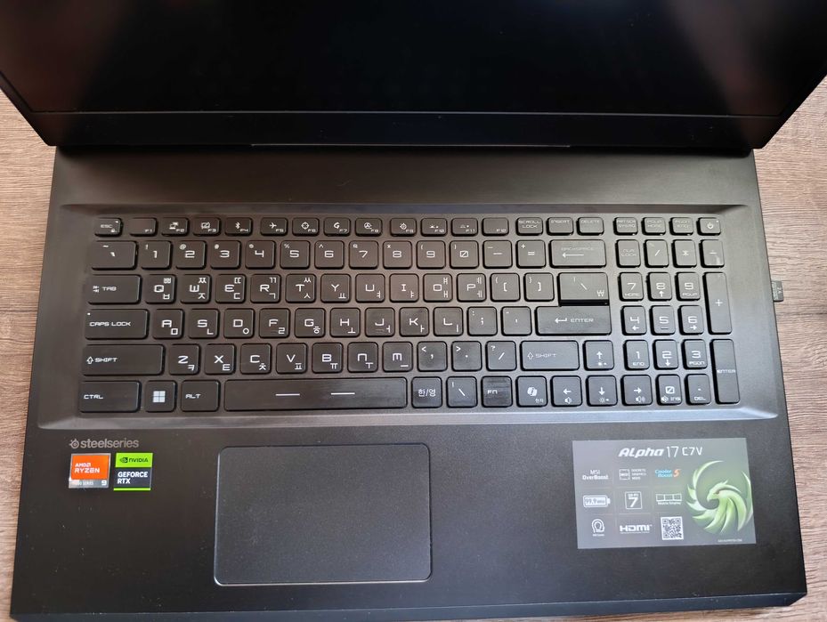 MSI Alpha 17 / Ryzen 9 / RTX 4070 / 32GB / почти новый