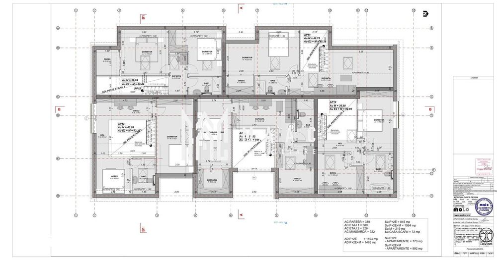 Apartament duplex DaVinci Homes | 2 niveluri | Materiale premium