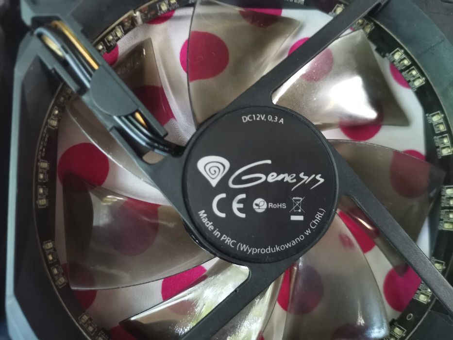 3 X Cooler Ventilator Genesis 120 RED LED.