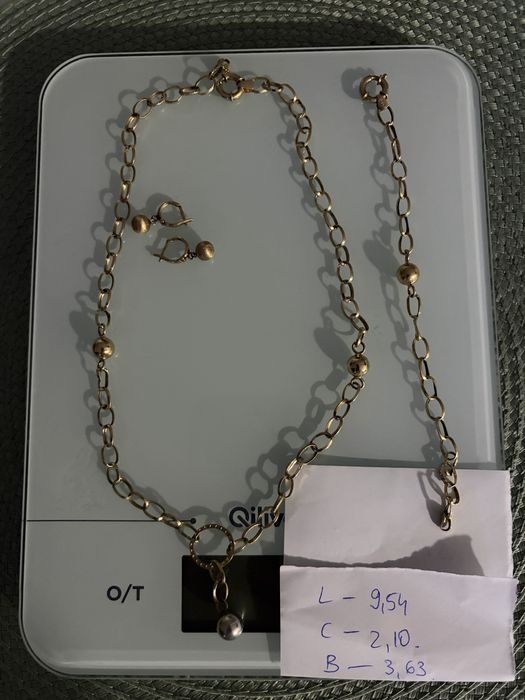 Set Aur 14K -Lant&cercei&bratara