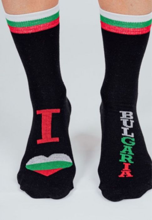 Чорапи с надпис "I LOVE BULGARIA"