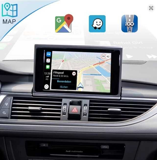 Безжичен Apple Carplay /Android Auto за Audi A6 C7 , A7 ,2012-2018 RMC и MHI2