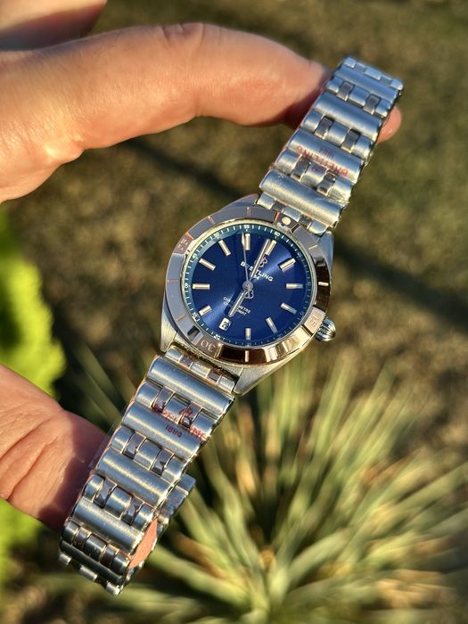 Breitling Chronomat  Blue Dial 36,mm lady