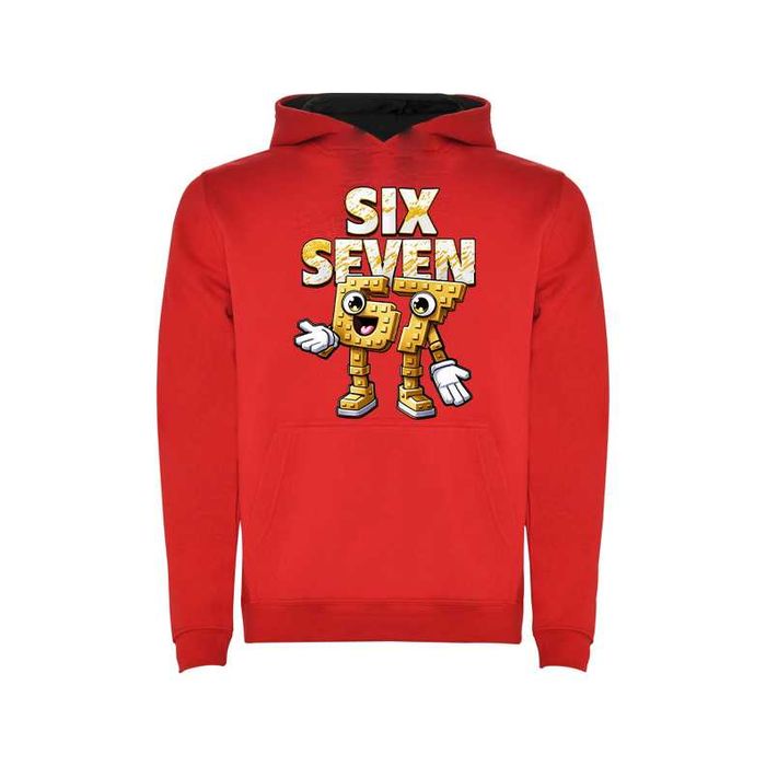 Детски суитчър с meme 6 7 six seven