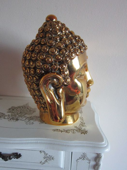 cadou rar Feng Shui Buddha auriu Olanda 1990 dimensiuni 18x 11cm