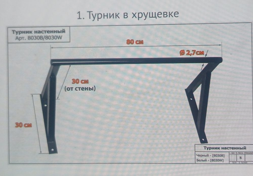 Турник в хурушевке
