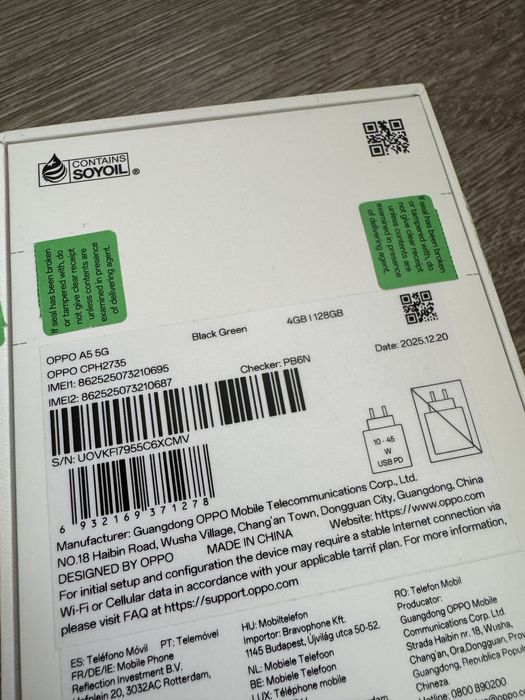 Телефон OPPO A5 128gb