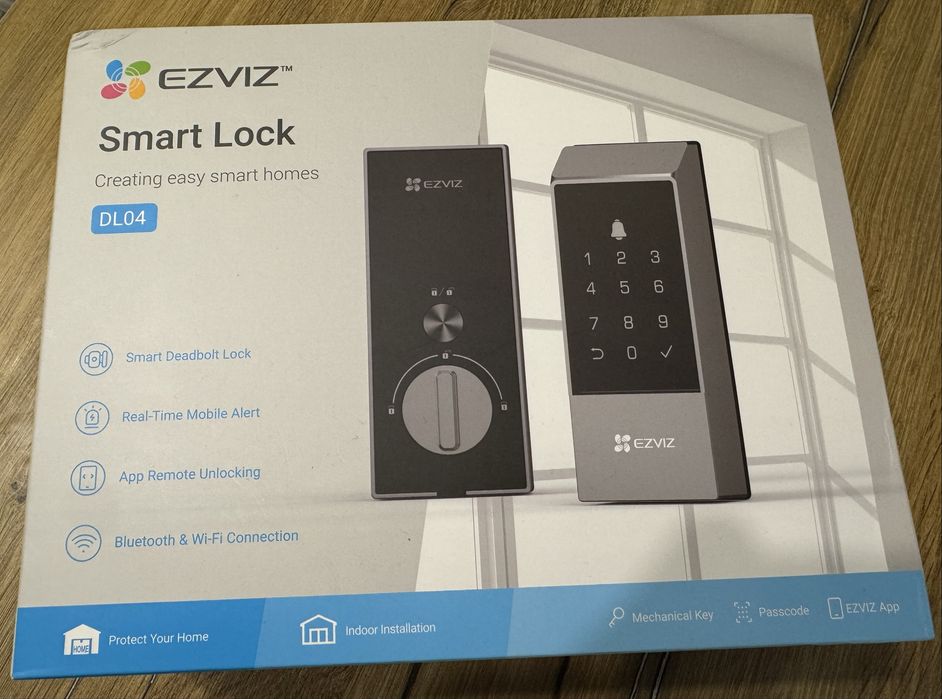 Incuietoare usa ,yala inteligenta EZVIZ DL04, WiFi, cu amprenta, negru
