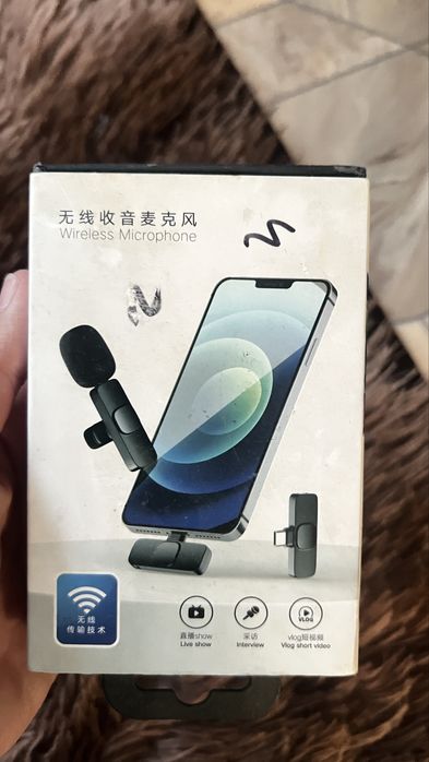 Петличный микрофон бу два раза