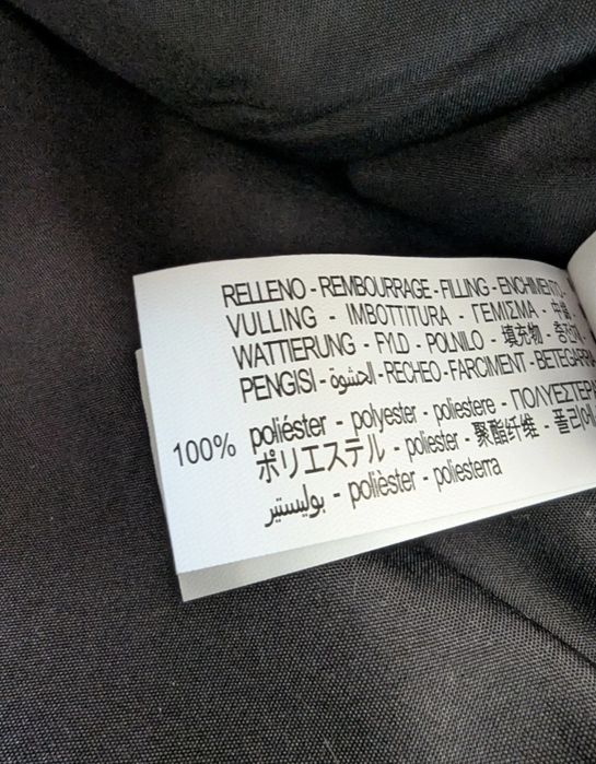 ZARA geacă scurtă matlasată din catifea, nouă cu etichetă