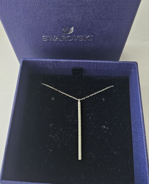 Сребристо Колие Swarovski