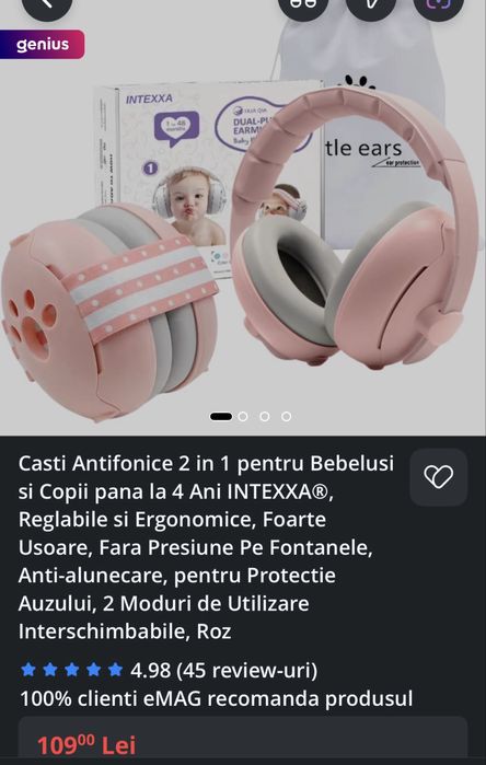 Casti antifonice bebelusi