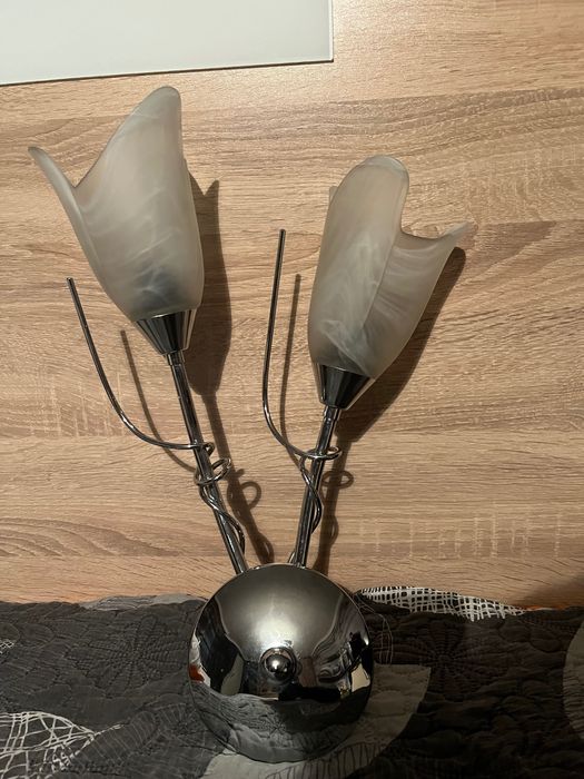 Аплик за стена сребрист