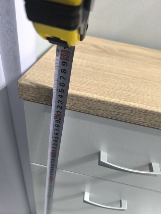 Скрин Бял с дъб сонома