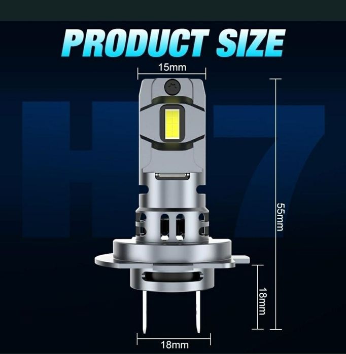 Becuri led H7 , set Becuri Auto LED CanBus Fara Erori