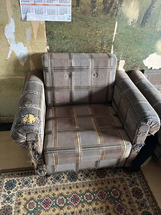 Отдам даром диван и два крела