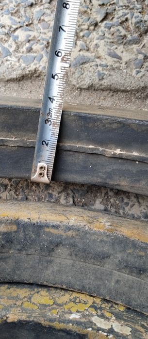 Комплект 4 твърди гуми за  джанти на работна количка