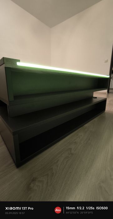 Masa de cafea cu lumina led.Model unicat