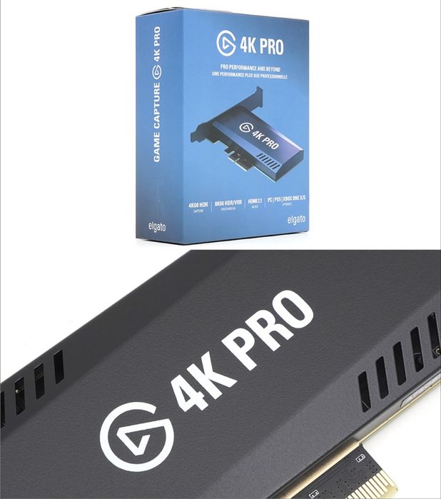 Карта за видеозаснемане Elgato 4K Pro, PCIe, HDMI 2.1