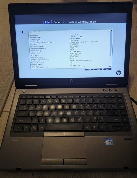 Продавам HP ProBook 6460b – Intel Core i5, 8 GB RAM,  HDD