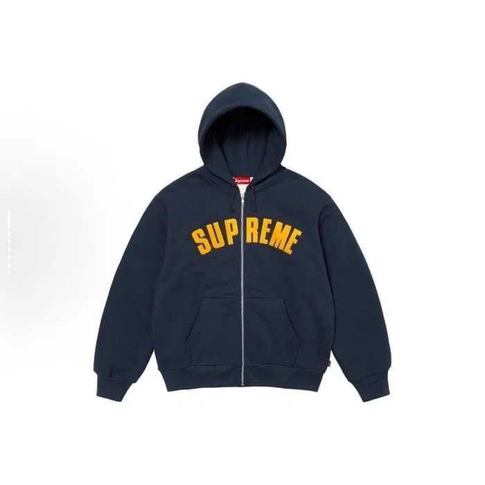 Supreme Logo Zip Hoodie 4 цвята оригинално S-XXL