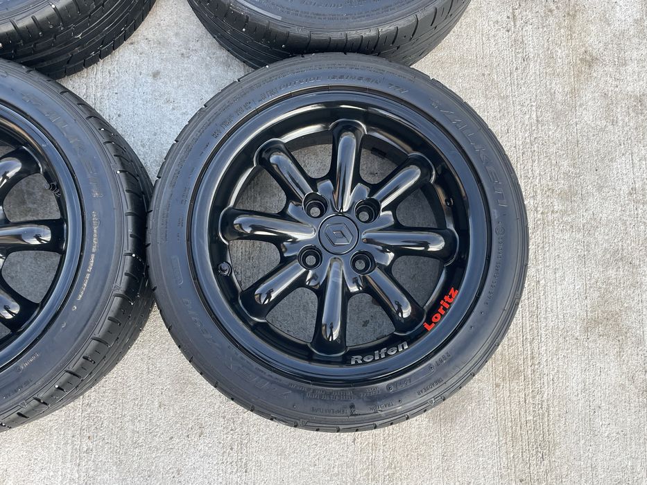 Jante 14 renault , 4x100 , 6.5j et 23 , cb 60.1 mm , 195 45 14 vara