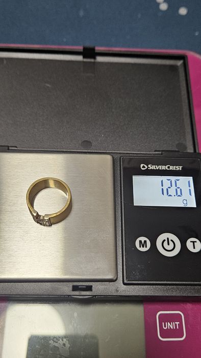 Inel Aur Galben 18K Model Hermes - Diamant Central 0.25ct masiv (12.59g)