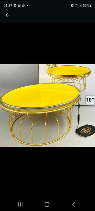 Посуда из керамики с подставкой