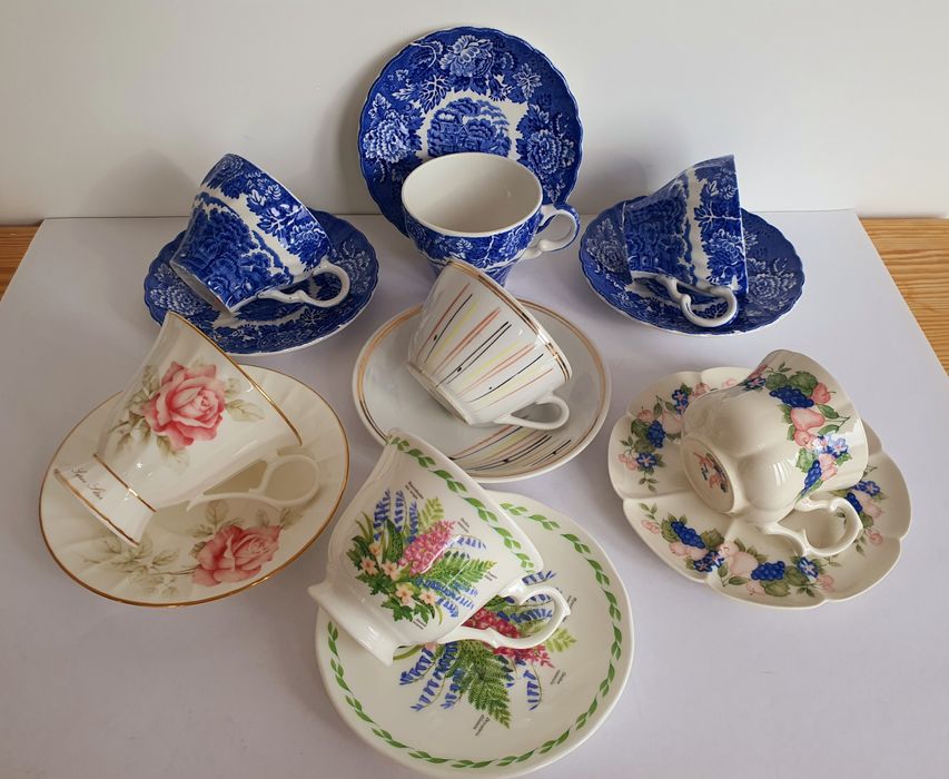 Сервиз Советский Абстракция Листочки