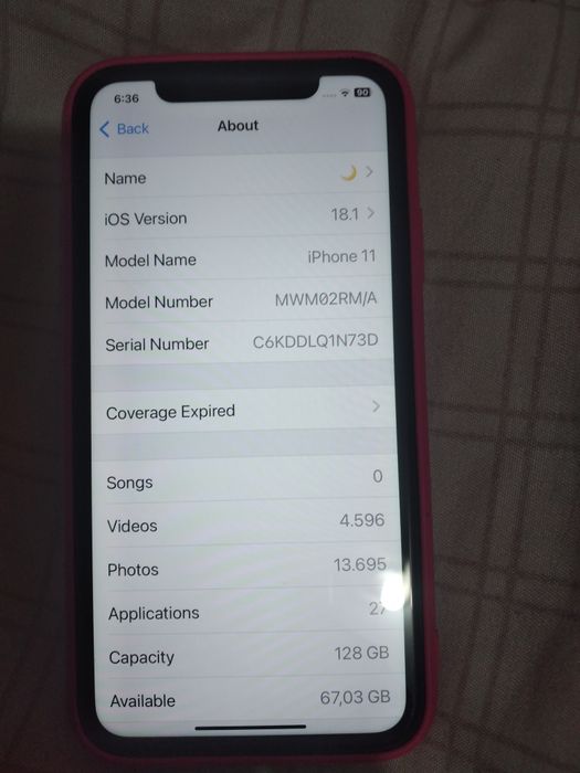 Vând iPhone 11 128G