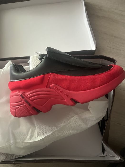 Кроссовки raf simons antei красно черные