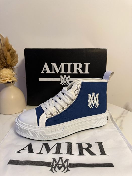 Amiri High Top Alb&Albastru