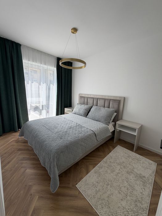 Apartament 2 camere, prima închiriere, parcare privată, complet mobilat și utilat – 450€/lună