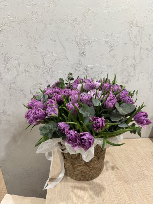 Букет пионовидные тюлпаны