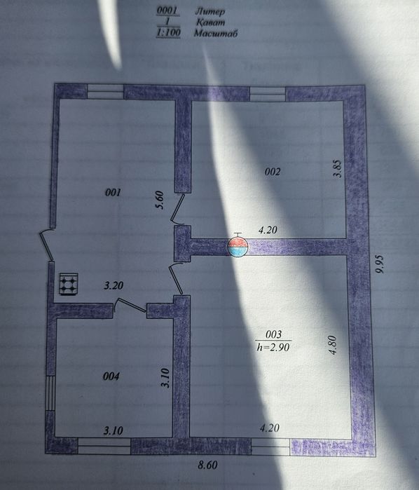 Бустонлиқ  тумани Озодбош махалласида 3 хона 5 сотихли уй сотилади.