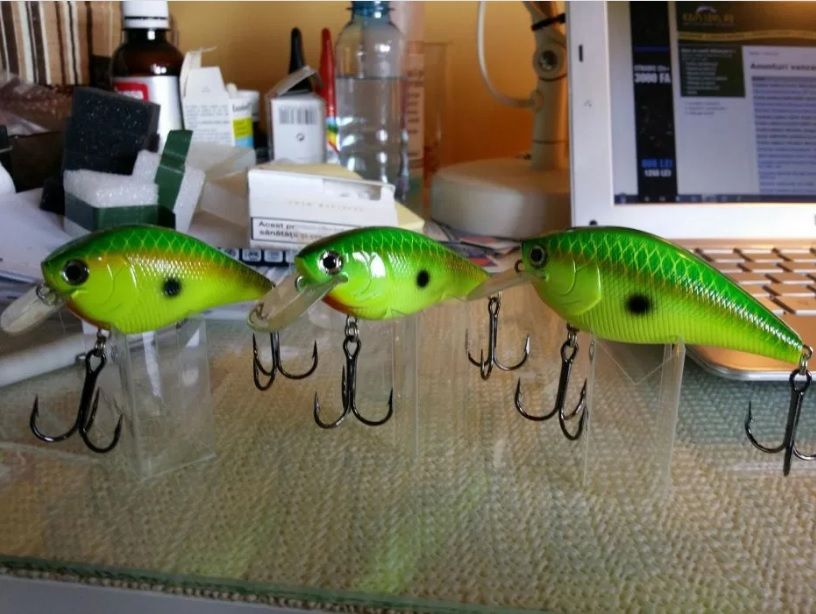 Voblere LUCKY CRAFT Flat si Fat. Made in Japan. NOI!