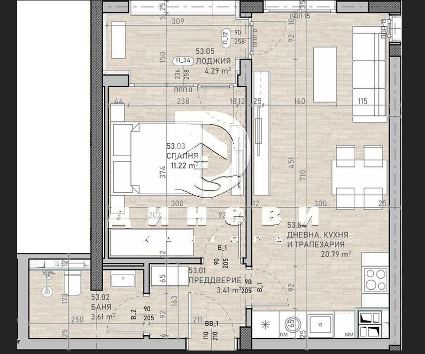 Продава се Двустаен апартамент в София, Подуяне - 64 кв.м за 1855 €/кв.м - Снимка #6