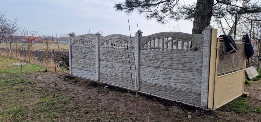 Gard din beton prefabricat