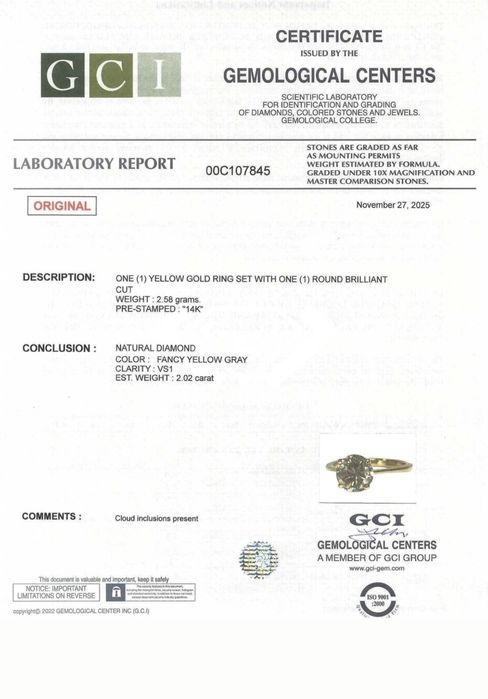 Vând inel de logodnă cu diamant natural