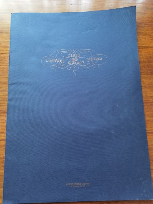 Комплект от 4 винтидж плаката Album Manifesti Cinzano d'Epoc