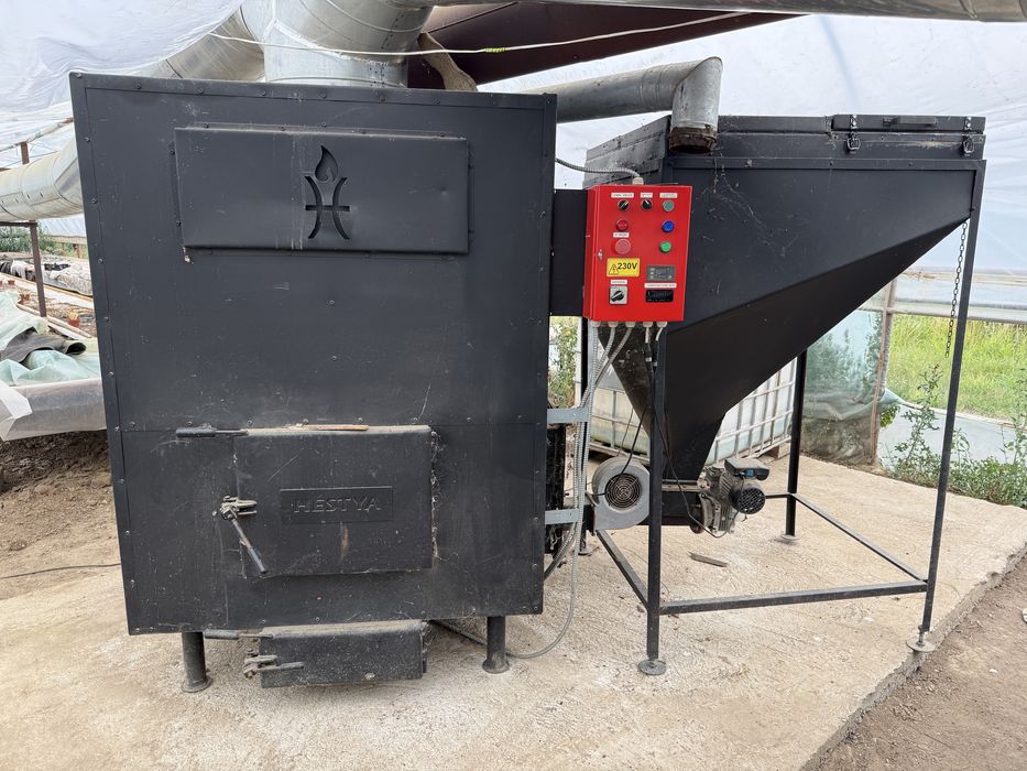 Vand centrala peleti/lemn 100kw