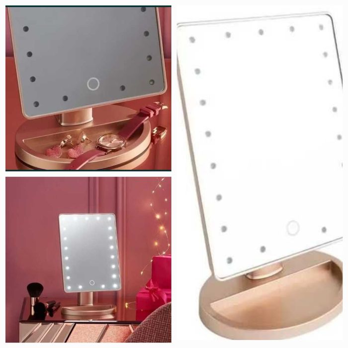 Oglinda machiaj cu LED