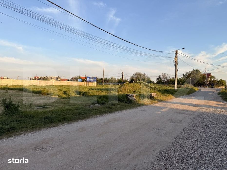Teren 619 mp, front 17, toate utilitatile, panorama, Carcea