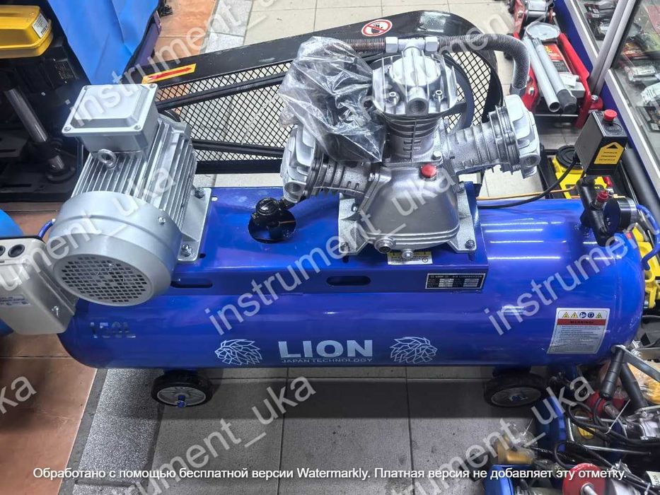 Компрессор воздушный Lion 150л. 380в.