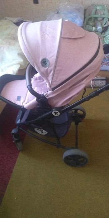 Комбинирана детска количка 3в1 Лорели Crysta розова